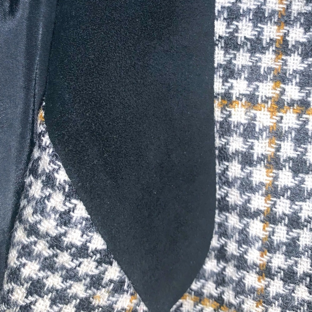 Wool Houndstooth Blazer / Jacket - image 5